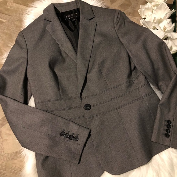 Jones New York Grey stretch BLAZER - Picture 1 of 8